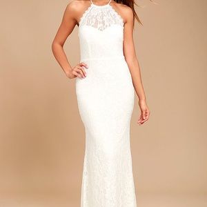 White Lace Maxi Dress